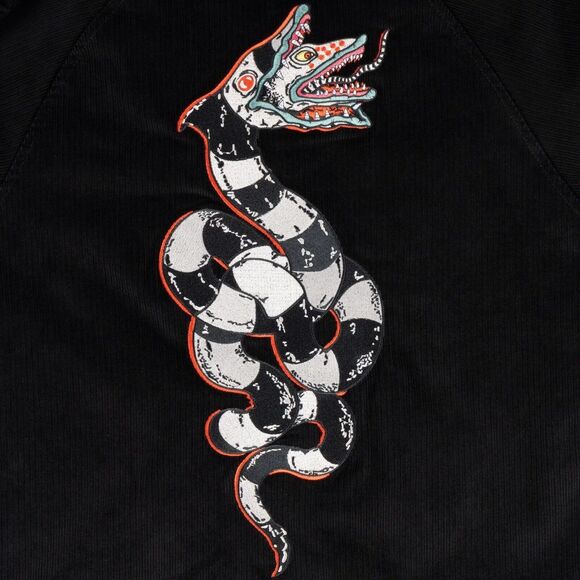 Beetlejuice X Welcome Skateboards Sandworm Embroidered Corduroy Coaches Jacket L - Picture 4 of 12